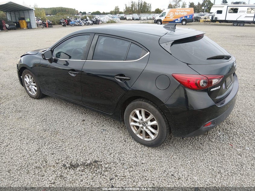 Vin: jm1bm1m75e1190681, lot: 46800475, mazda mazda3 i grand touring 20143