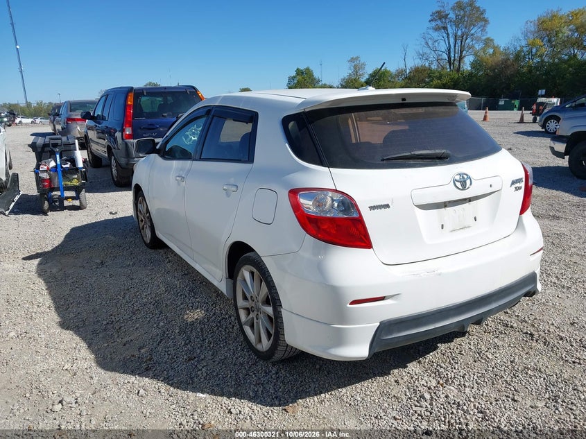 TOYOTA MATRIX 2009 VIN 2T1GE40E09C005396