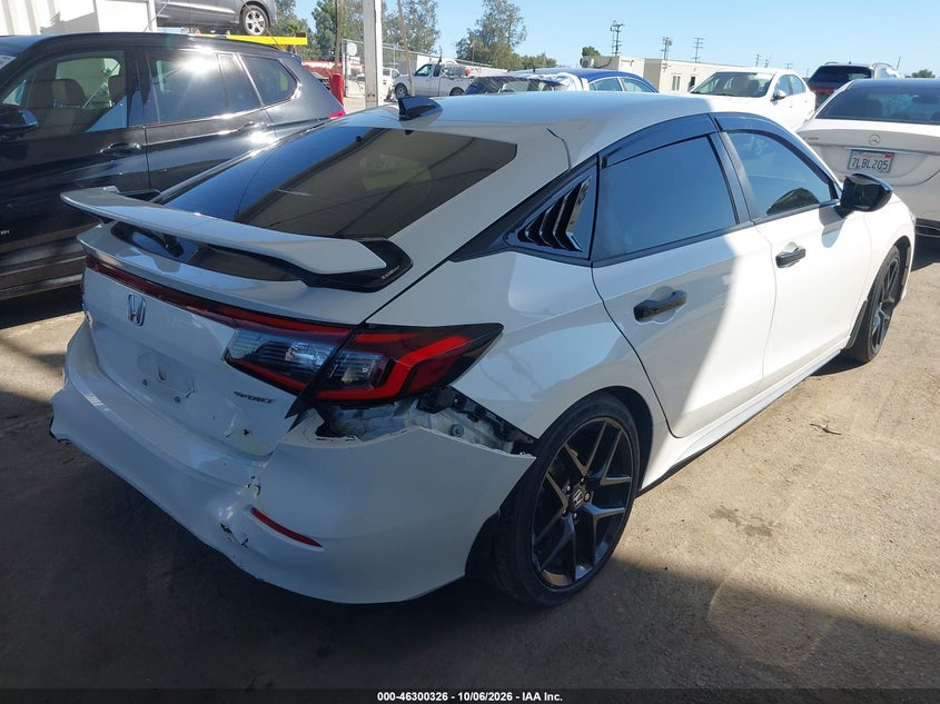 Vin: 19xfl2h8xre015245, lot: 46800489, honda civic sport 20244
