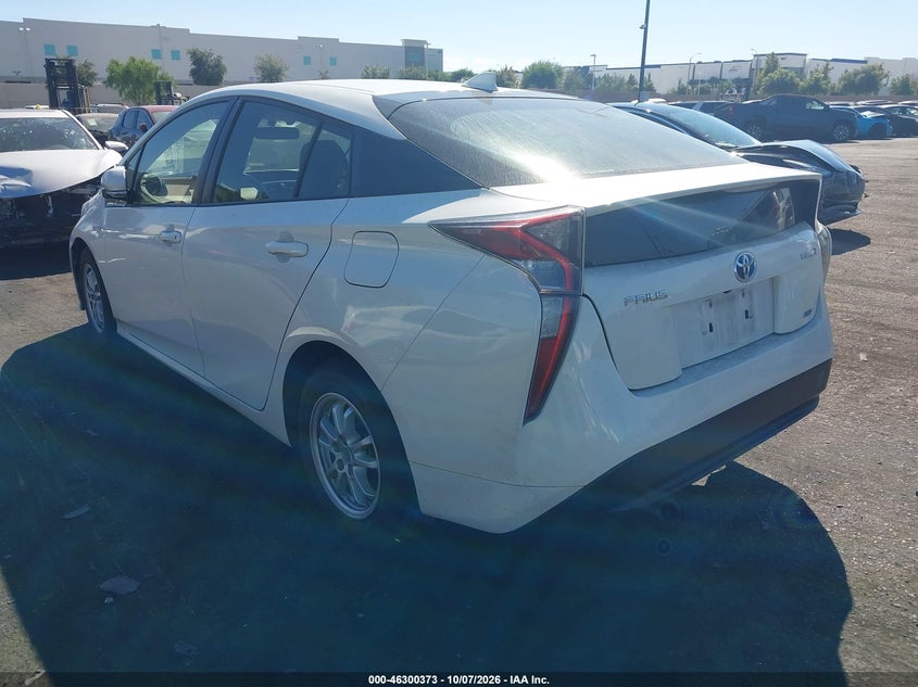 Vin: jtdkarfu5g3025540, lot: 46800536, toyota prius two eco 20163