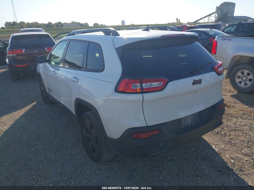 Vin: 1c4pjlcb8gw312326, lot: 46800542, jeep cherokee 75th anniversary 20163