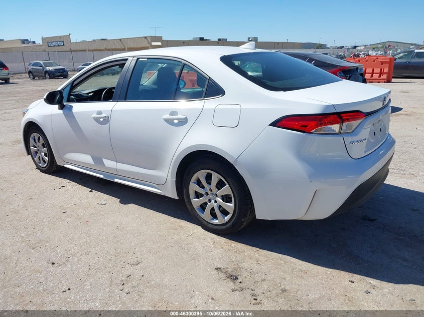 Vin: 5yfb4mde4sp308257, lot: 46800558, toyota corolla le 20253