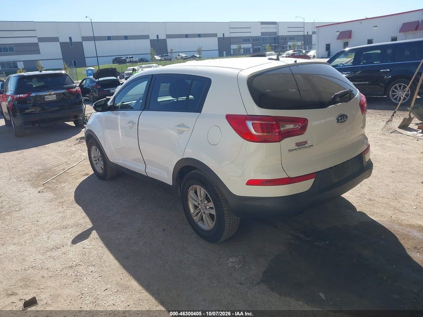 Vin: kndpb3a27b7089263, lot: 46800568, kia sportage lx 20113