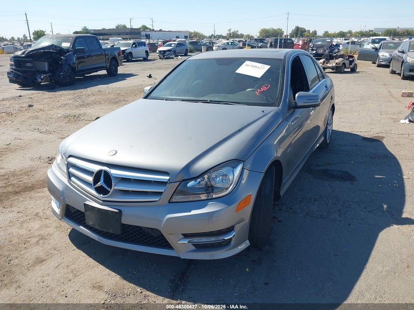 Vin: wddgf4hb7ca644738, lot: 46800590, mercedes-benz c 250 luxury/sport 20122