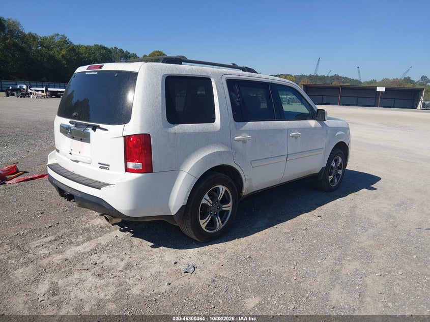 Vin: 5fnyf4h33fb048805, lot: 46800627, honda pilot se 20154