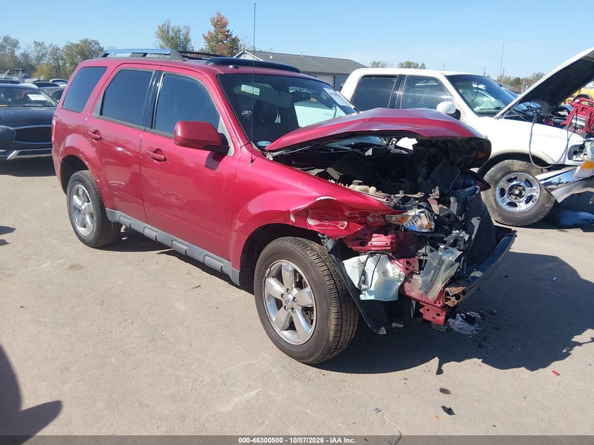 Vin: 1fmcu9egxckc39409, lot: 46800663, ford escape limited 20121