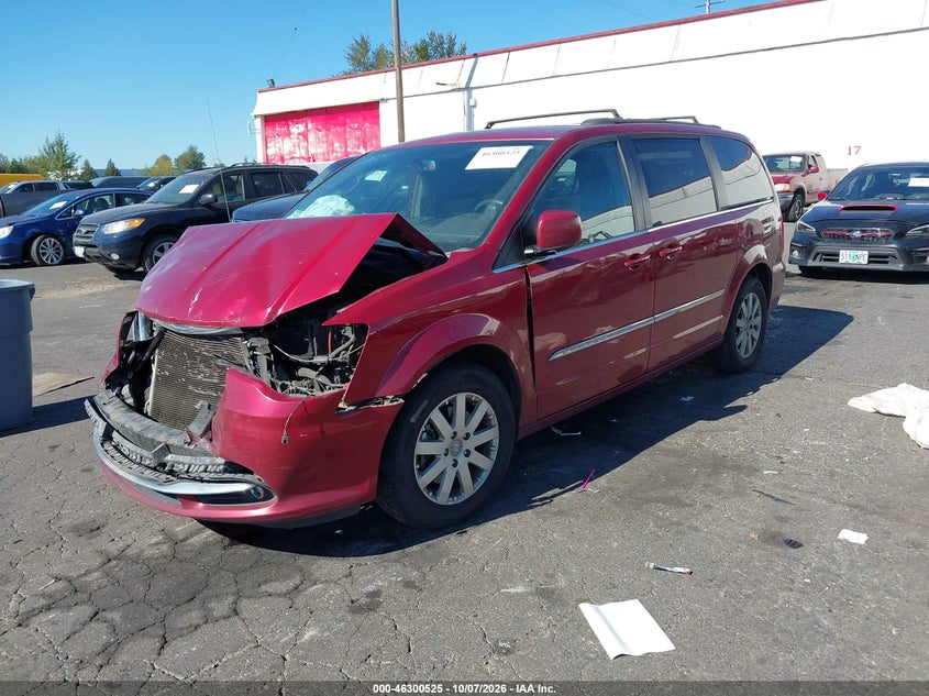 Vin: 2c4rc1bg9er292985, lot: 46800688, chrysler town & country touring 20142