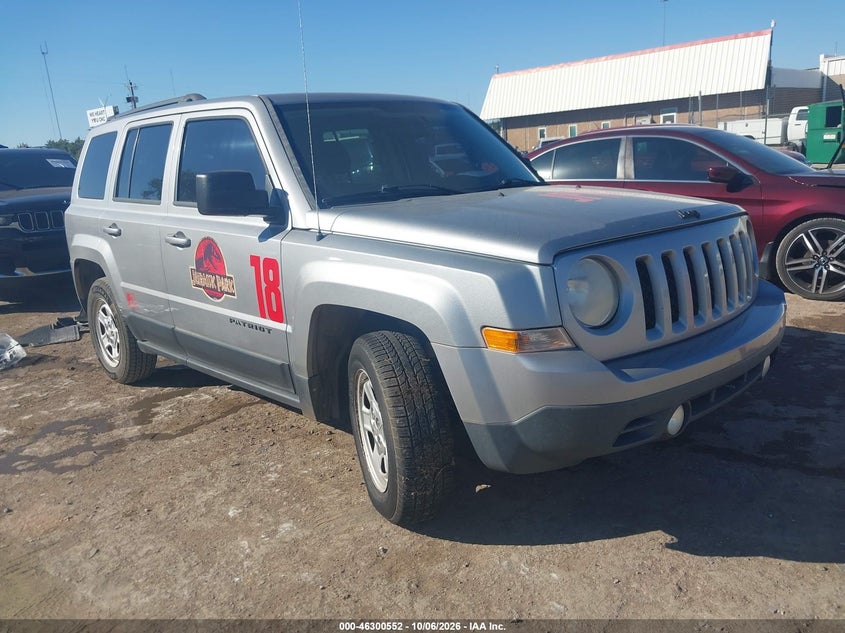 Vin: 1c4njpbb0ed887707, lot: 46800715, jeep patriot sport 20141