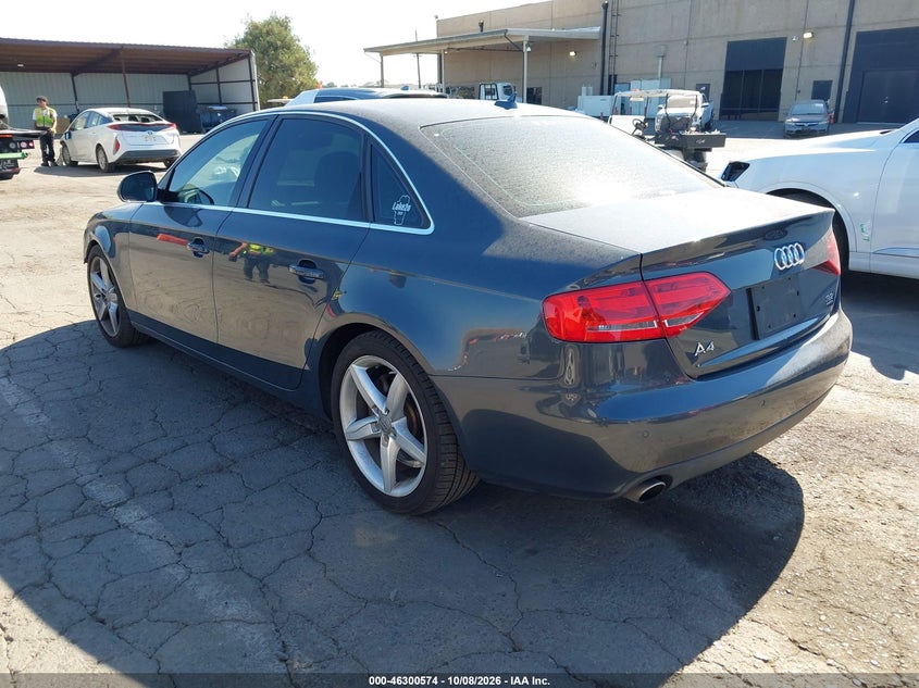 AUDI A4 2009 VIN WAUMK98K29A133384