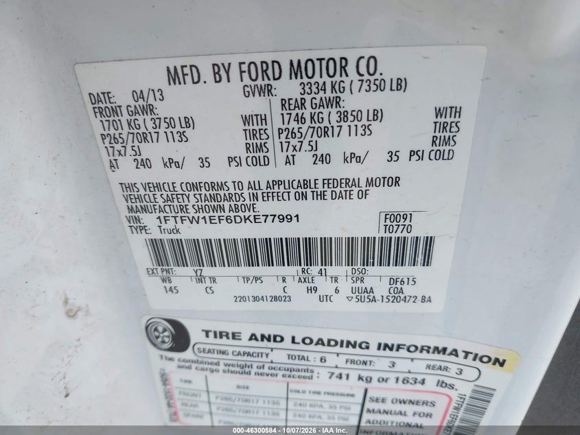 2013 FORD F-150 XL · Фото 9
