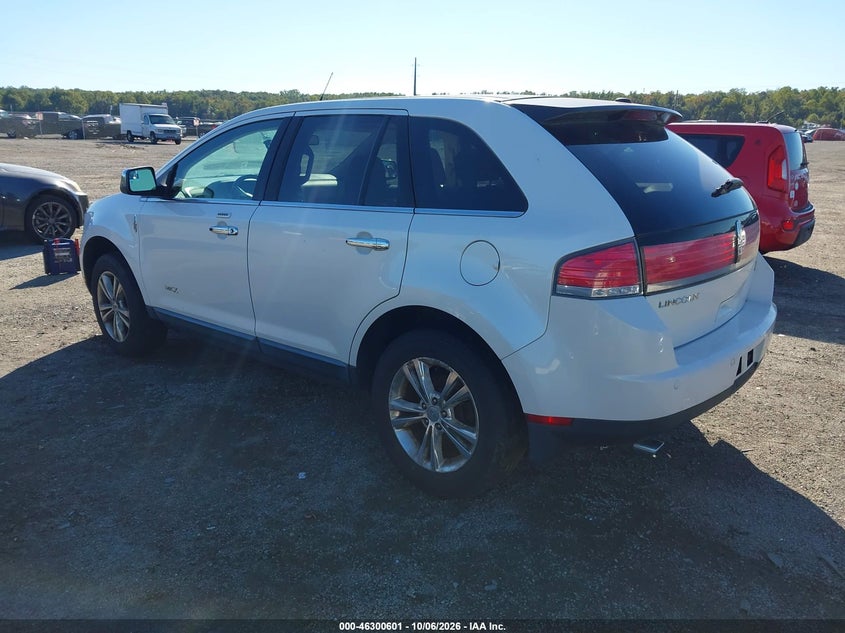 Vin: 2lmdj8jc8abj34759, lot: 46800764, lincoln mkx 20103