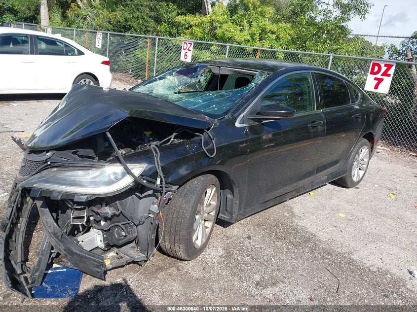 Vin: 1c3cccab7fn608507, lot: 46800803, chrysler 200 limited 20152