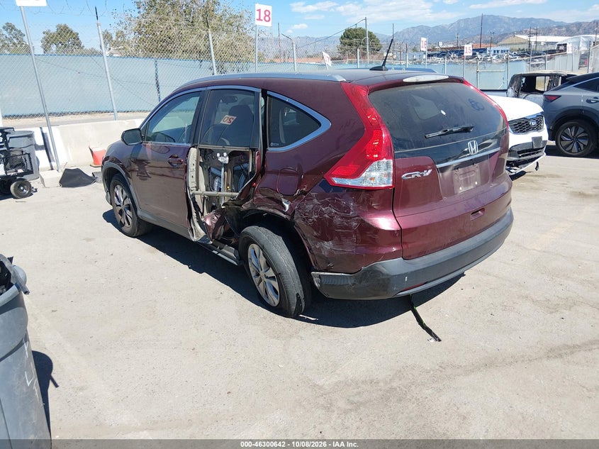 Vin: 5j6rm3h76cl034066, lot: 46800805, honda cr-v ex-l 20123