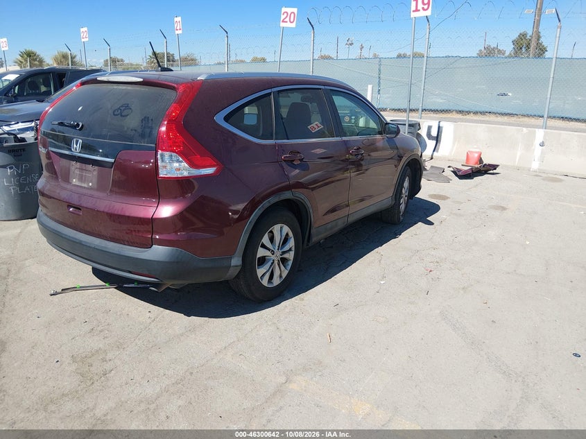 Vin: 5j6rm3h76cl034066, lot: 46800805, honda cr-v ex-l 20124