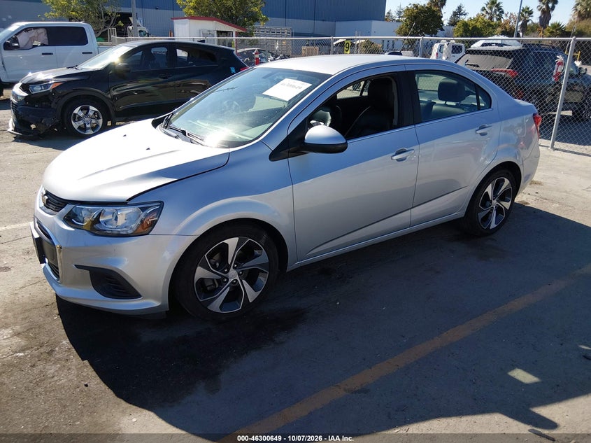 Vin: 1g1jf5sb5l4115956, lot: 46800812, chevrolet sonic fwd  premier 20202