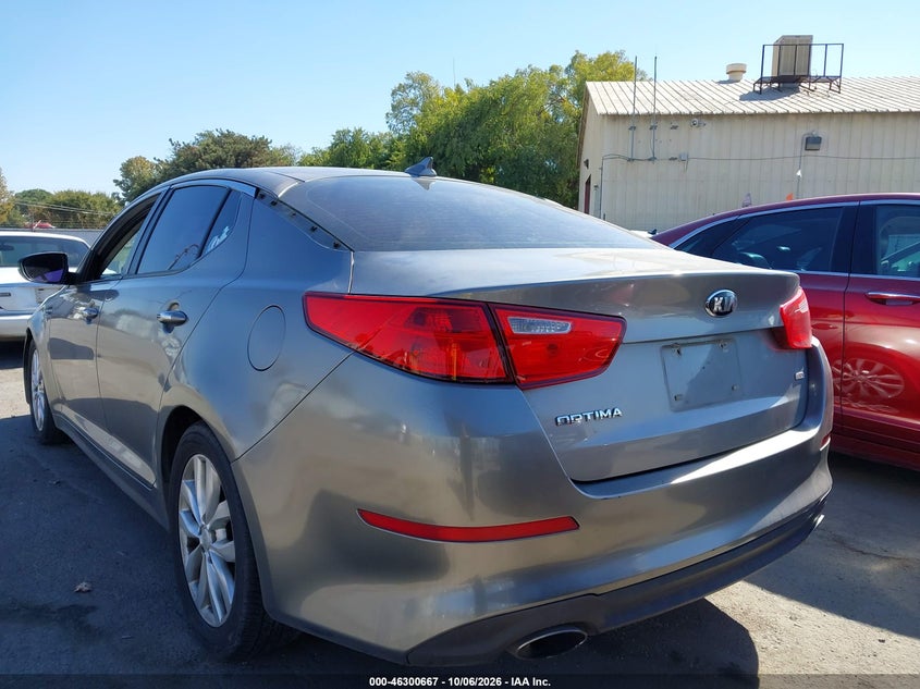 Vin: 5xxgm4a79eg345250, lot: 46800830, kia optima lx 20143
