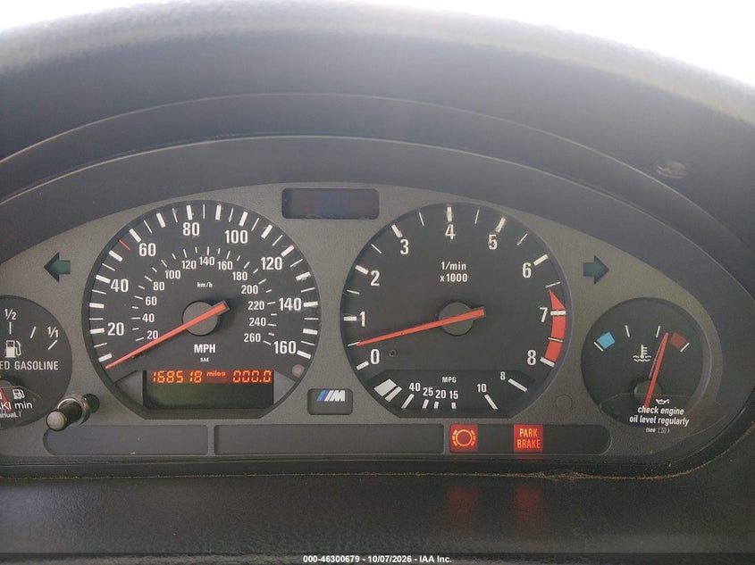 BMW M3 1999 VIN WBSBK0338XEC40284