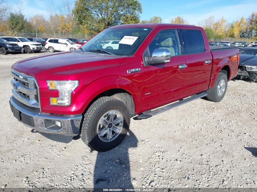 Vin: 1ftew1ep6gfc84919, lot: 46800854, ford f-150 xlt 20162