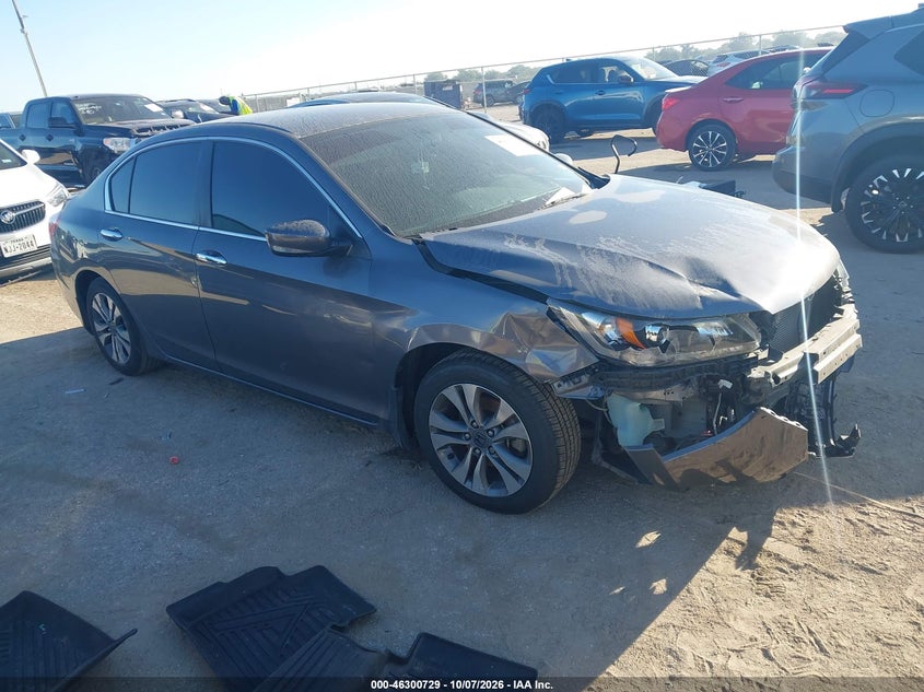 Vin: 1hgcr2f36da205615, lot: 46800892, honda accord lx 20131