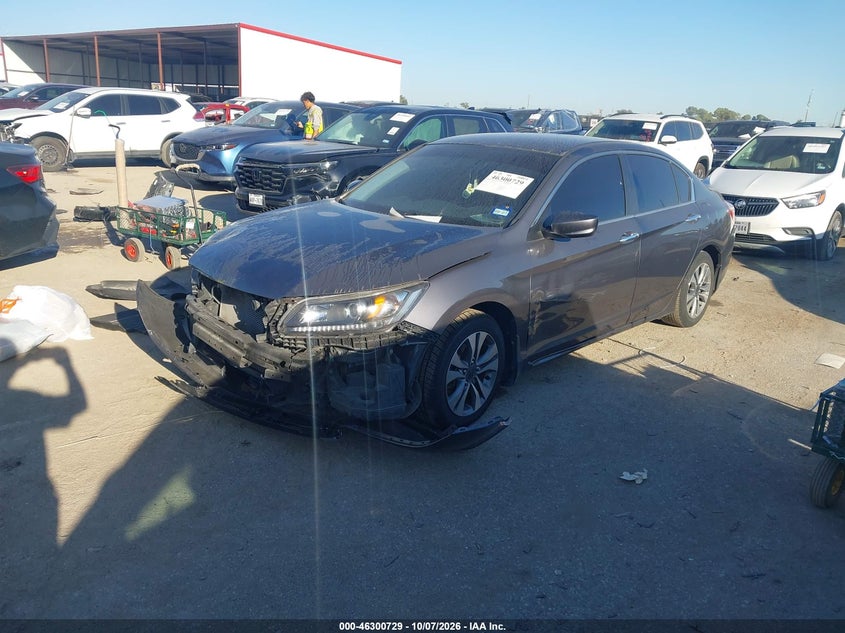 Vin: 1hgcr2f36da205615, lot: 46800892, honda accord lx 20132
