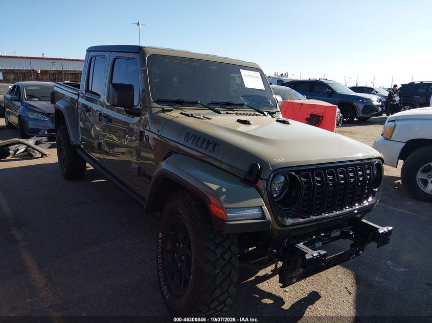 Vin: 1c6pjtagxtl176329, lot: 46801009, jeep gladiator willys 4x4 2026 img_1