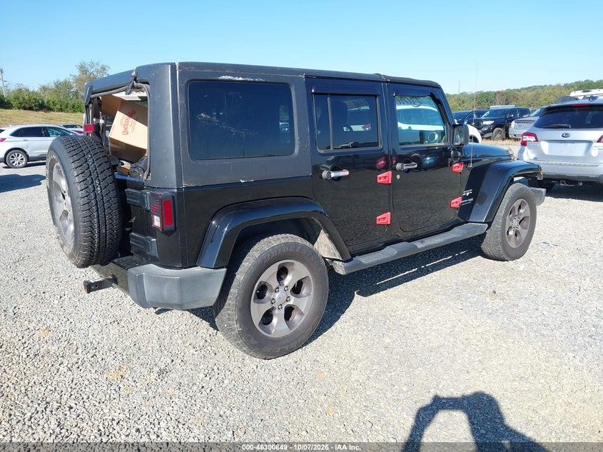 Vin: 1c4hjweg8jl929720, lot: 46801012, jeep wrangler jk unlimited sahara 4x4 20184