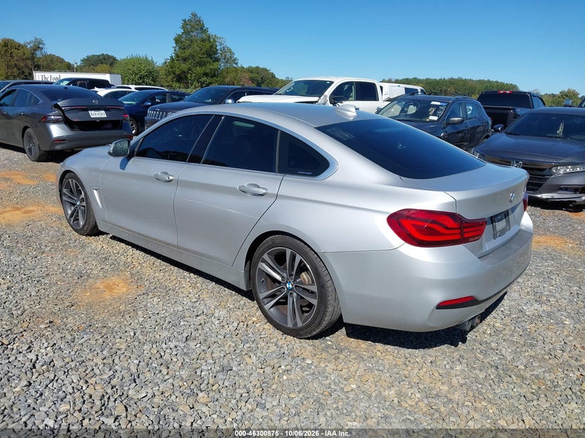Vin: wba4j1c05lce09064, lot: 46801038, bmw 430i gran coupe 20203
