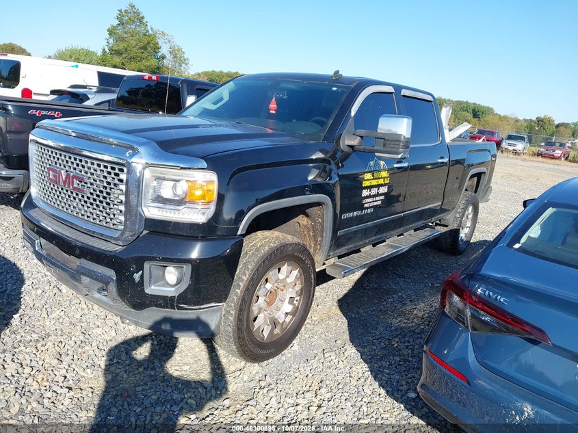 Vin: 1gt110e82ff100199, lot: 46801058, gmc sierra 2500hd denali 20152
