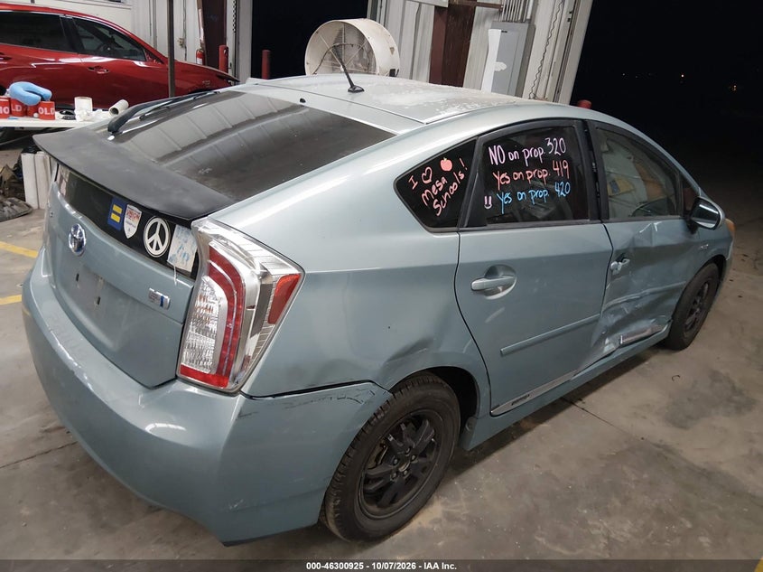 Vin: jtdkn3du3c1544855, lot: 46801088, toyota prius two 20124