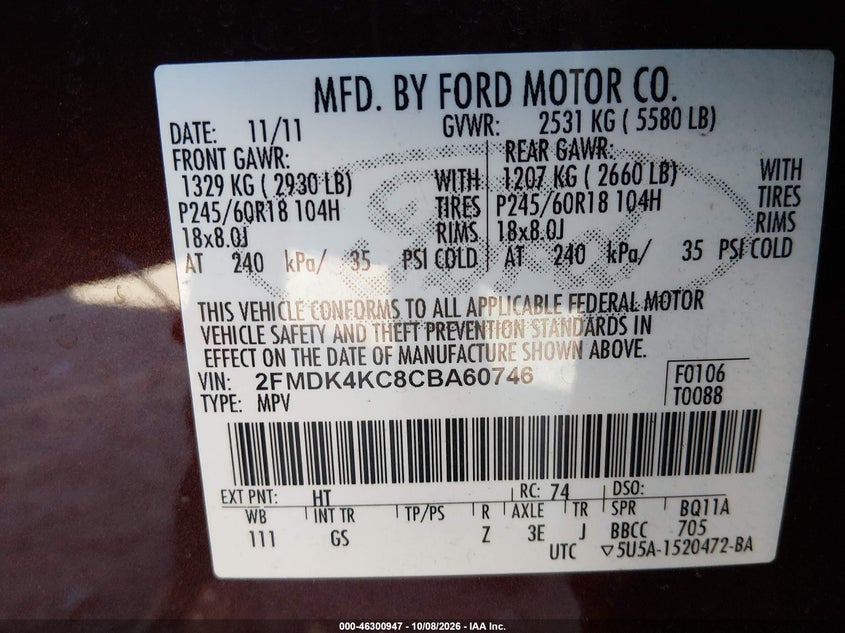 2012 FORD EDGE LIMITED · Photo 9