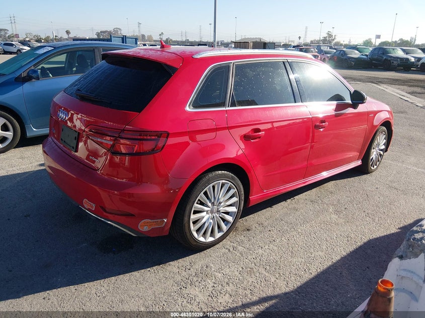 Vin: wautpbff2ha049459, lot: 46801183, audi a3 e-tron 1.4t premium 20174