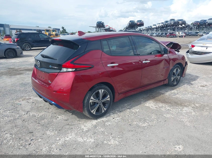 Vin: 1n4bz1dv9mc553234, lot: 46801323, nissan leaf sl plus 62 kwh 20214