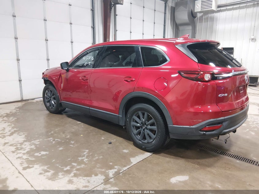 Vin: jm3tcacy2g0100968, lot: 46801375, mazda cx-9 touring 20163
