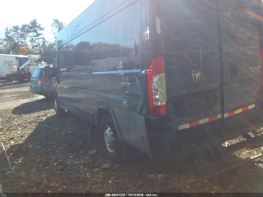 Vin: 3c6urvjg5ke552014, lot: 46801419, ram promaster 3500 cargo van high roof 159 wb ext 20193