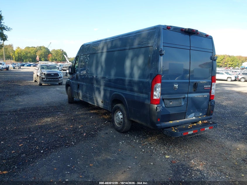 Vin: 3c6urvjg6le116984, lot: 46801428, ram promaster 3500 cargo van high roof 159 wb ext 20203