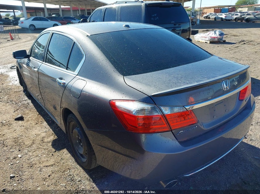 Vin: 1hgcr3f86ea015185, lot: 46801491, honda accord ex-l v-6 20143