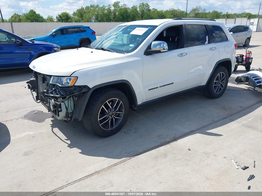 Vin: 1c4rjebg9kc656906, lot: 46801506, jeep grand cherokee limited 4x2 20192