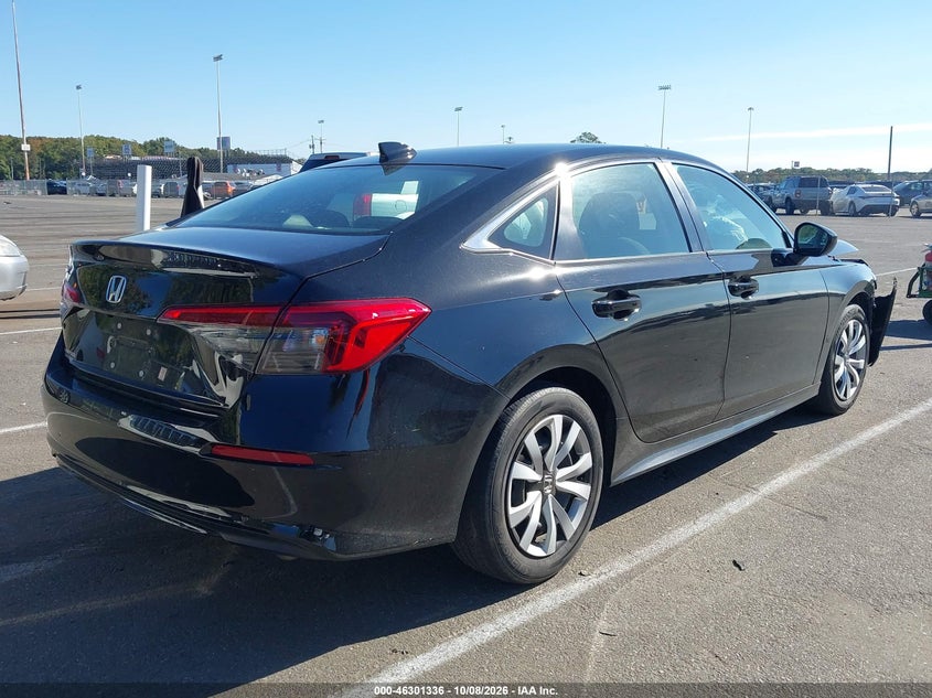 Vin: 2hgfe2f28rh501809, lot: 46801535, honda civic lx 20244