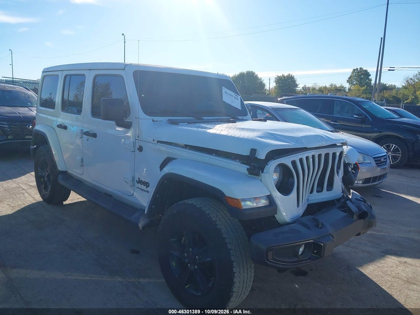 Vin: 1c4hjxen9nw237121, lot: 46801588, jeep wrangler unlimited sahara altitude 4x4 20221