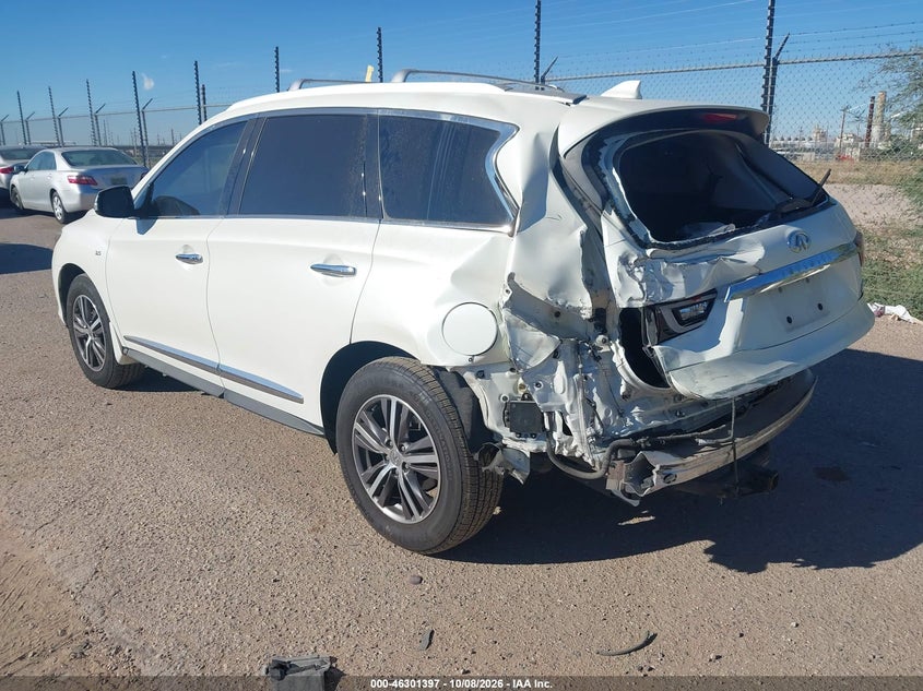 Vin: 5n1dl0mn6kc556826, lot: 46801596, infiniti qx60 luxe 20193
