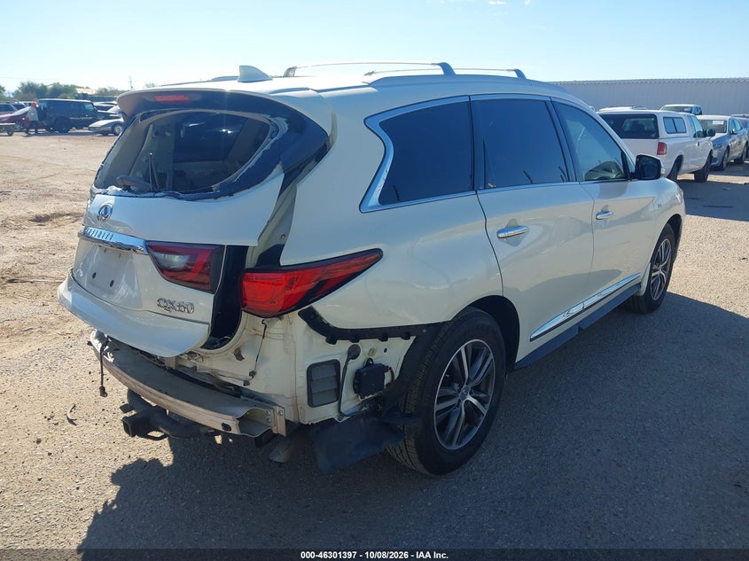 Vin: 5n1dl0mn6kc556826, lot: 46801596, infiniti qx60 luxe 20194