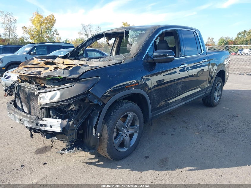 Vin: 5fpyk3f75nb033370, lot: 46801598, honda ridgeline rtl-e 20222