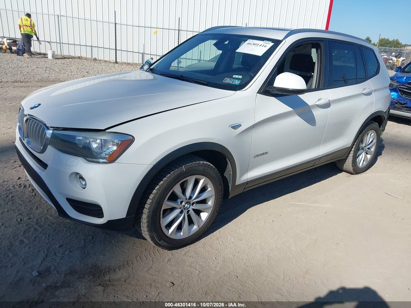 Vin: 5uxwx9c53g0d75717, lot: 46801615, bmw x3 xdrive28i 20162