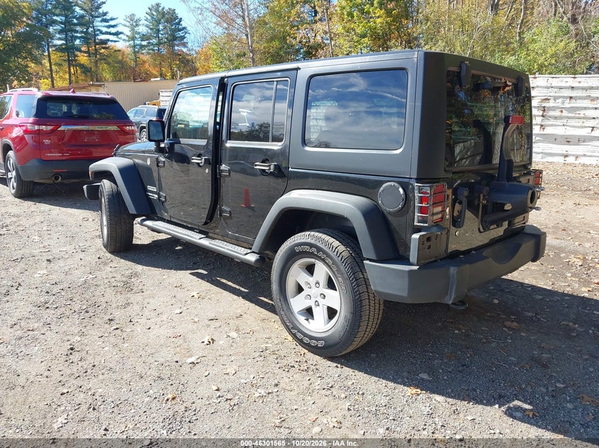Vin: 1c4bjwdg7jl832273, lot: 46801764, jeep wrangler jk unlimited sport s 4x4 20183