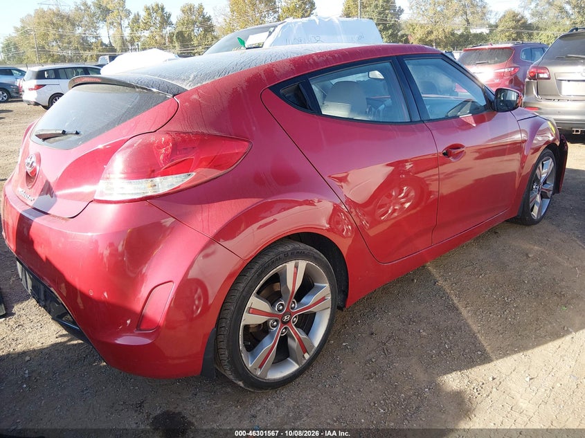Vin: kmhtc6adxdu107981, lot: 46801766, hyundai veloster base w/gray 20134