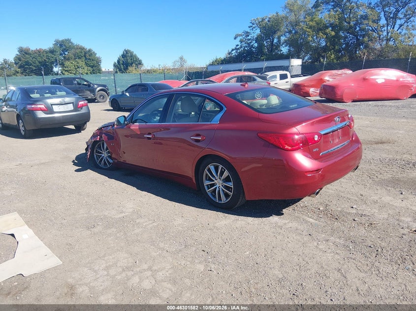 Vin: jn1bv7arxem690441, lot: 46801781, infiniti q50 premium 20143