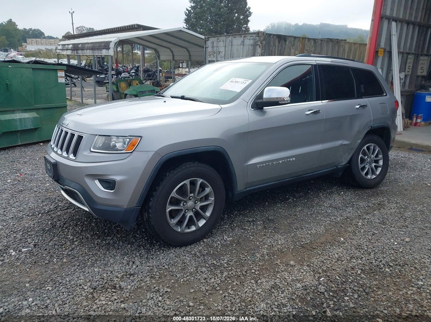 2014 Jeep Grand Cherokee Limited, Left Side, IAAI, VIN 1C4RJFBG2EC525794 — photo 2