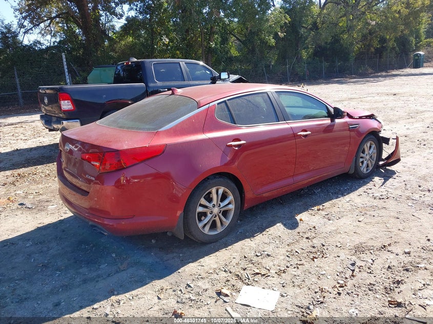 Vin: 5xxgn4a78dg249850, lot: 46801944, kia optima ex 20134