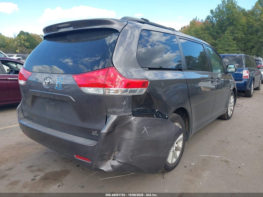 Vin: 5tdjk3dc9cs041605, lot: 46801962, toyota sienna le 7 passenger 20124
