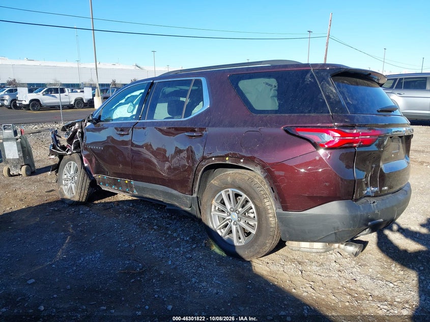 Vin: 1gnevhkw3nj188982, lot: 46802021, chevrolet traverse awd lt leather 20223